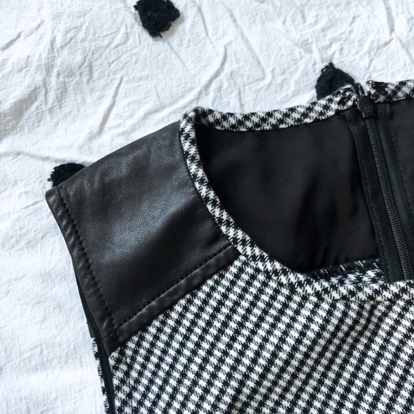 10 Crosby Derek Lam Black and White Mini Dress - Picture 5 of 7